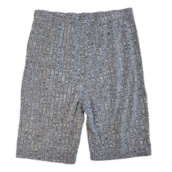 H&M Heather Gray Ribbed Knit High Rise Biker Shorts Size XS 7" Inseam - Picture 2 of 7